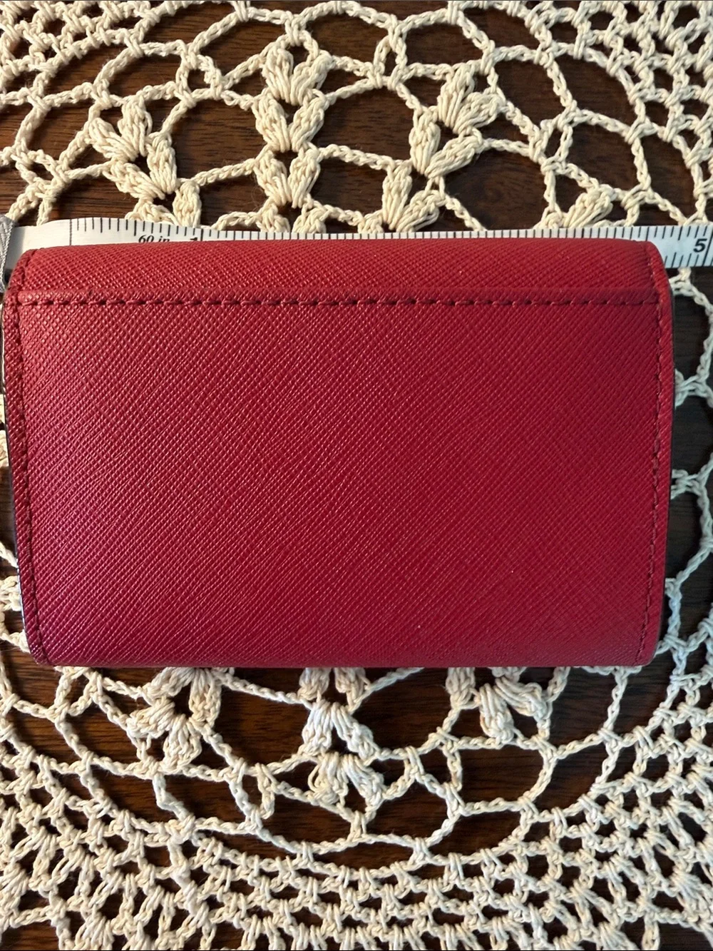 Kate Spade Red Compact Card Case Wallet